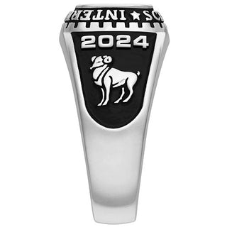 Ladies CELEBRIUM Traditional Checkerboard Birthstone Class Ring