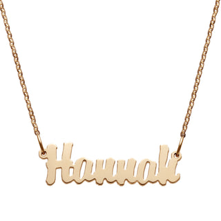 10K Yellow Gold Mini Name Necklace