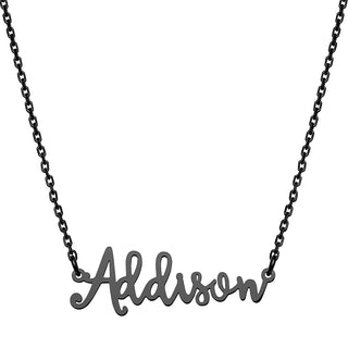 Stainless Steel Handwritten Script Name Necklace