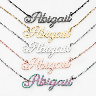 Stainless steel name necklace
