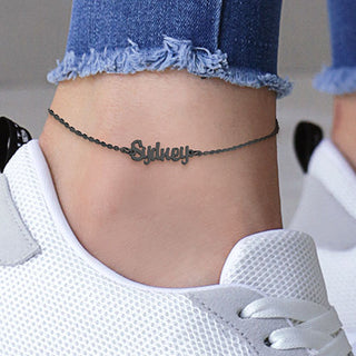 Stainless Steel Mini Name Anklet