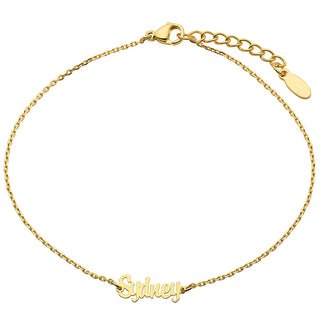 Stainless Steel Mini Name Anklet