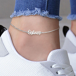 Stainless Steel Mini Name Anklet