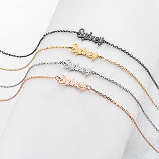 Stainless Steel Mini Name Anklet