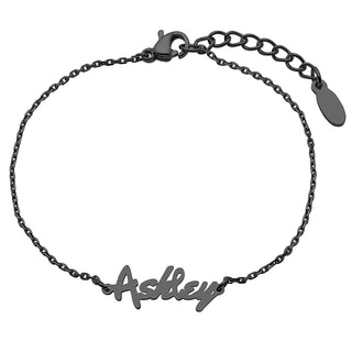 Stainless Steel Bold Name Bracelet