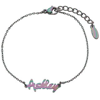 Stainless Steel Bold Name Bracelet