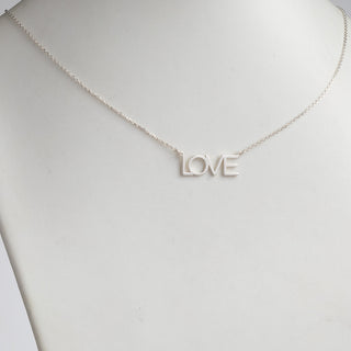 Sterling Silver Love Station Necklace