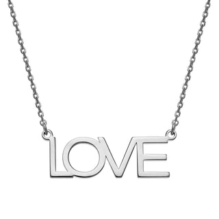 Sterling Silver Love Station Necklace