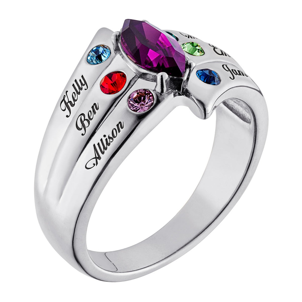 Personalized Jewelry Family Rings At Walmart Personalized Mothers