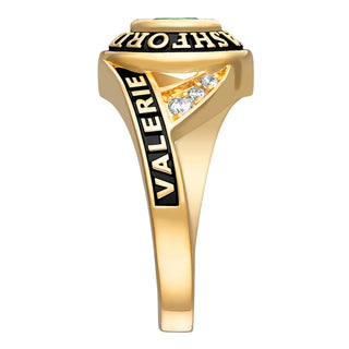 Ladies' Class Ring in Gold Over Celebrium Marquise Birthstone