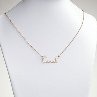 10K Yellow Gold Script Name Necklace