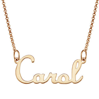 10K Yellow Gold Script Name Necklace