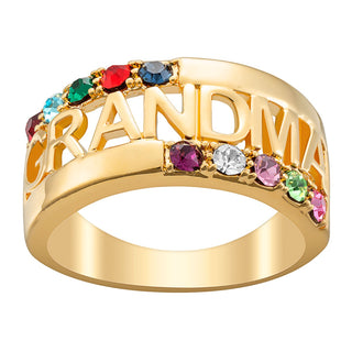 Grandma Family Birthstone Ring