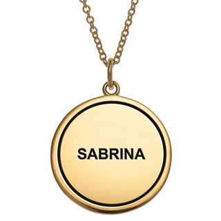 14K Gold Plated 3 Zodiac Sign Disc Pendant