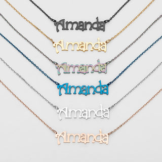 Stainless Steel Fancy Name Necklace