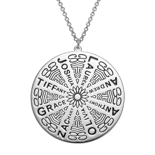 Personalized Mandala Name Necklace