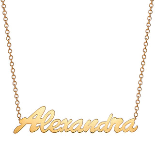 Outrageous Oversized Script Name Necklace