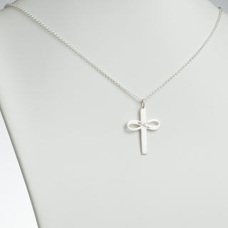 Personalized Cross with Infinity Necklace
