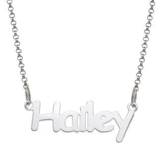 10K White Gold Kid's Name Necklace