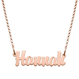 14K Rose Gold over Sterling Mini Name Necklace