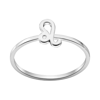 Sterling Silver Cutout Zodiac Sign Stack Ring
