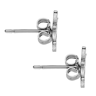 Silver Plated Zodiac Sign Cutout Stud Earring
