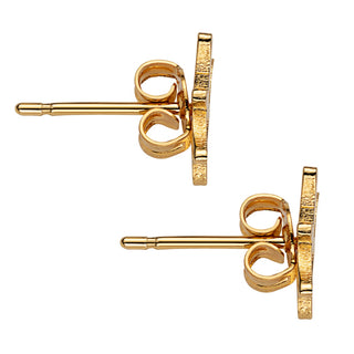 14K Gold Plated Zodiac Sign Cutout Stud Earring
