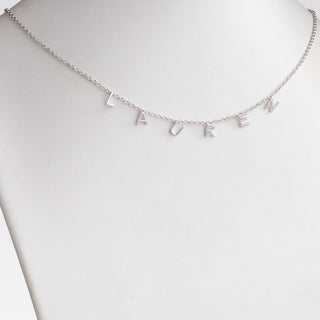 Sterling Silver Dainty Name Choker
