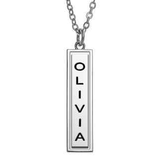 Silver Plated Zodiac Bar Pendant