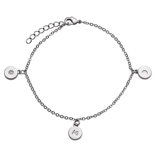Silver Plated Zodiac Charm Bracelet