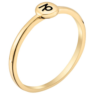14K Gold Plated Zodiac Stack Ring