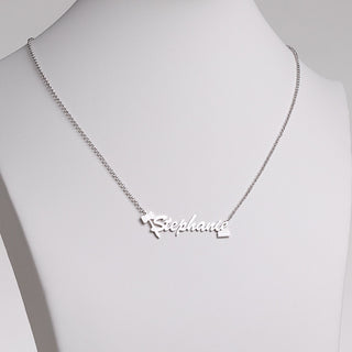 Silver Plated Lawyer Name Necklace