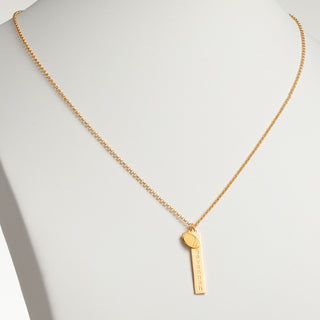 14K Gold Plated Name Necklace with Football Charm Dangle