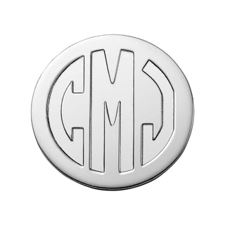 Monogrammed Silver Plated Pin