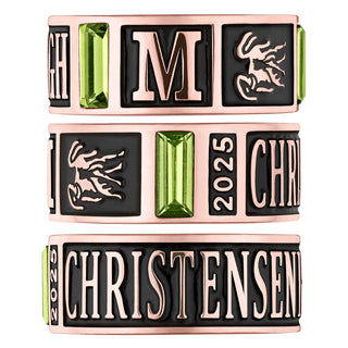 Men's 14K Rose Gold over Sterling Class Ring