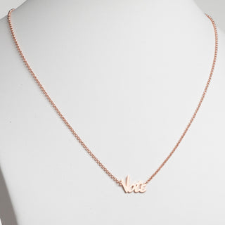 14K Rose Gold Plated Bold Name Necklace