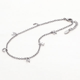 Sterling Silver Dainty Name Anklet