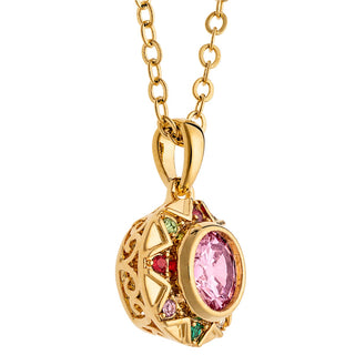 14K Gold Plated Birthstone Starburst Necklace