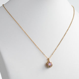 14K Gold Plated Birthstone Starburst Necklace