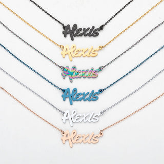 Stainless Steel Bold Name Necklace
