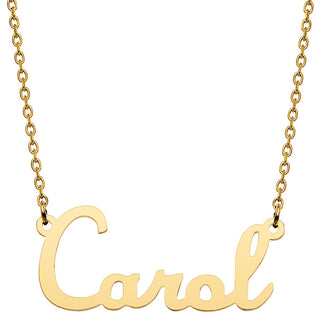 Stainless Steel Script Name Necklace