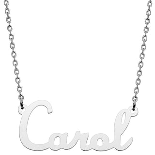 Stainless Steel Script Name Necklace