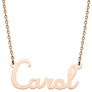 Stainless Steel Script Name Necklace