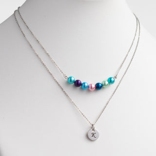 Birth Pearl Personalized Layered Necklace