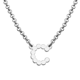 Mini Dot Initial Station Necklace