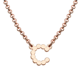 Mini Dot Initial Station Necklace