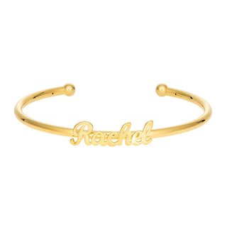 Personalized Script Name Cuff Bracelet