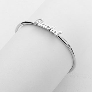 Personalized Script Name Cuff Bracelet