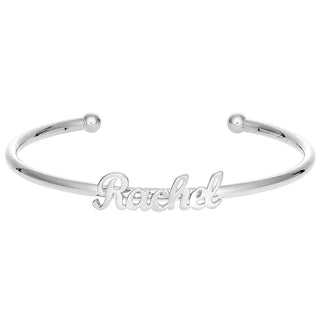 Personalized Script Name Cuff Bracelet