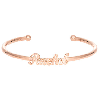 Personalized Script Name Cuff Bracelet